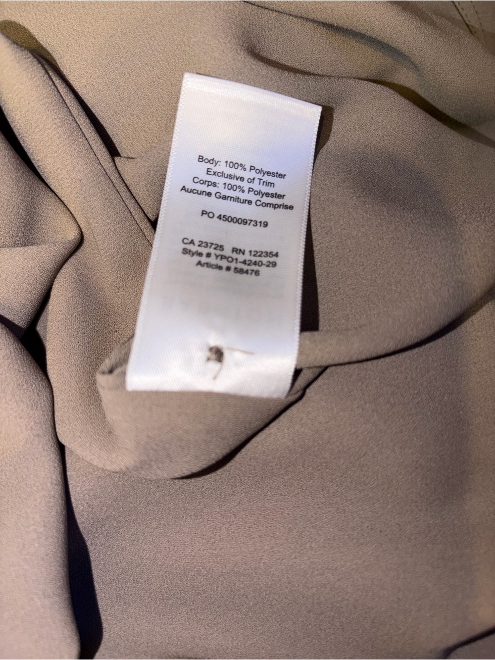 Aritzia Babaton Quincey Jacket Flowy Trench Coat Taupe Belted Medium - Picture 5 of 5